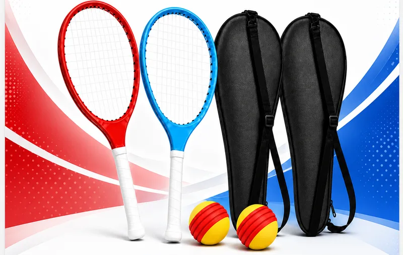 Typti two-racket bundle with two foam balls and two carry bags
